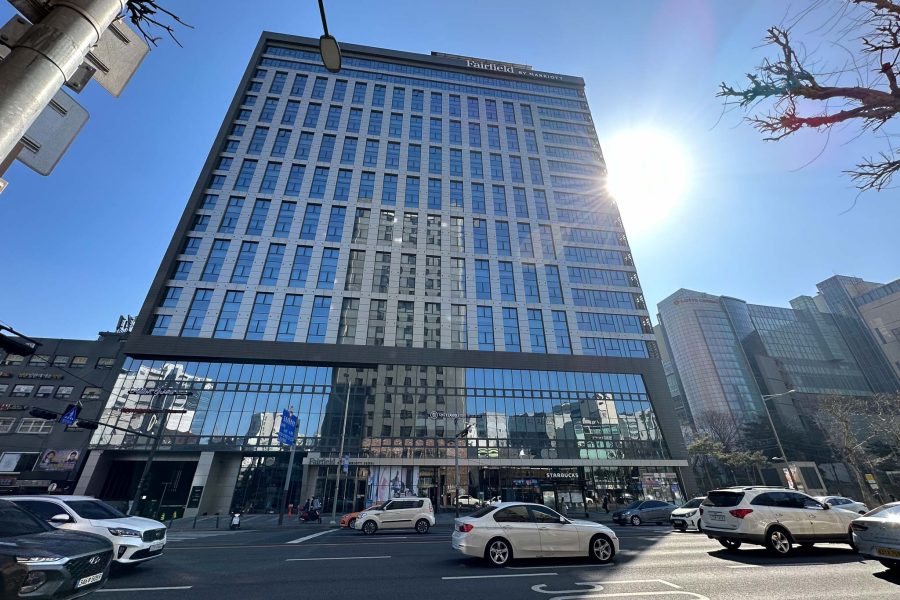 The facade of the Fairfield by Marriott Seoul property.