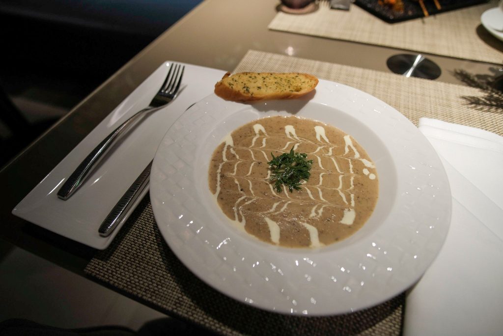 Mushroom soup.