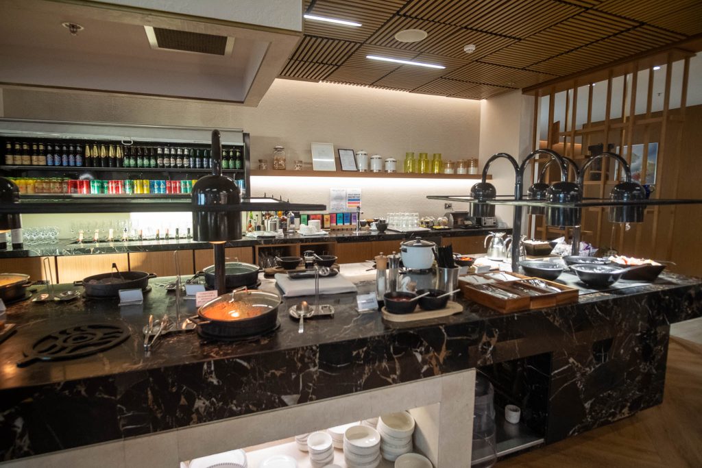 Buffet area.