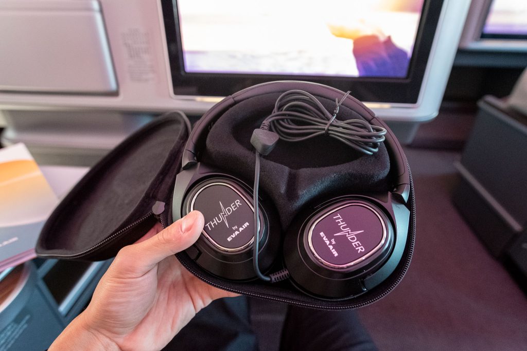 Thunder headphones by EVA Air.