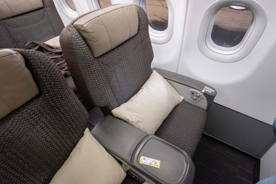 EVA Air A321 Business Class seat